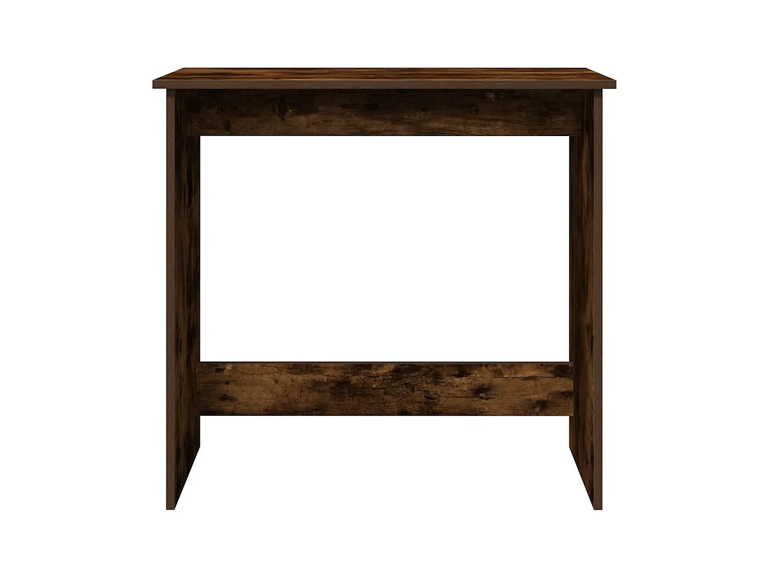 Bureau chêne fumé 80x40x75 cm bois d'ingénierie