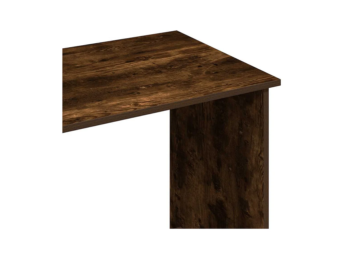 Bureau chêne fumé 80x40x75 cm bois d'ingénierie