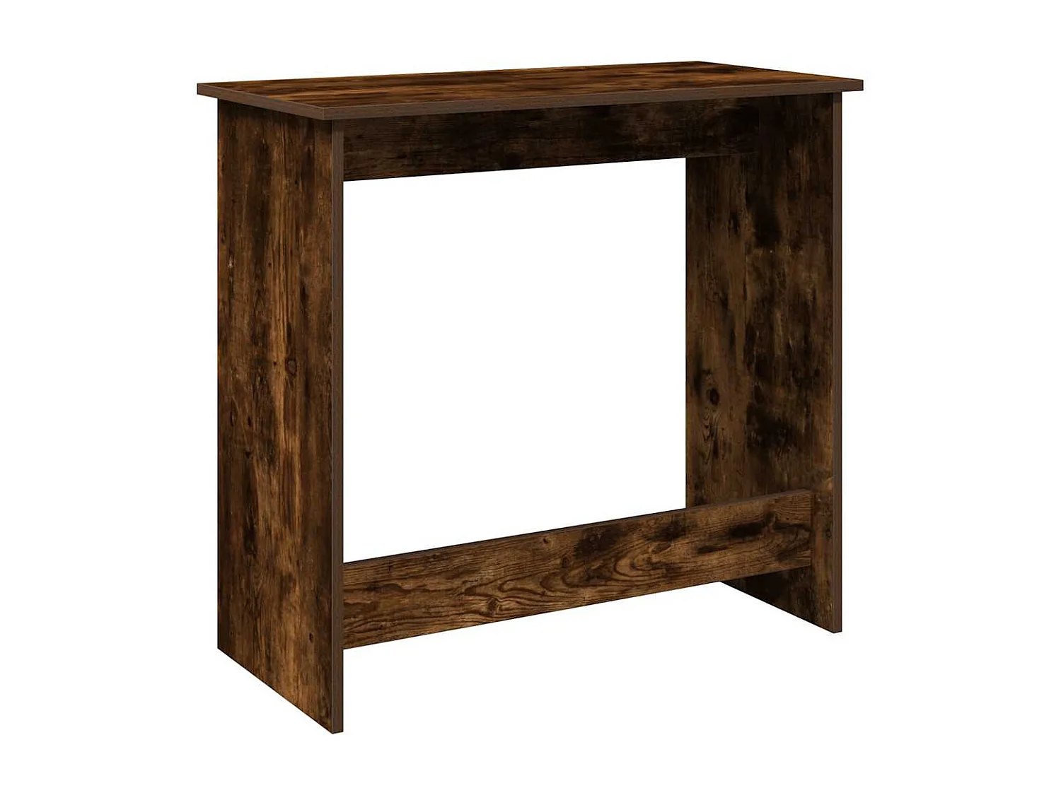 Bureau chêne fumé 80x40x75 cm bois d'ingénierie