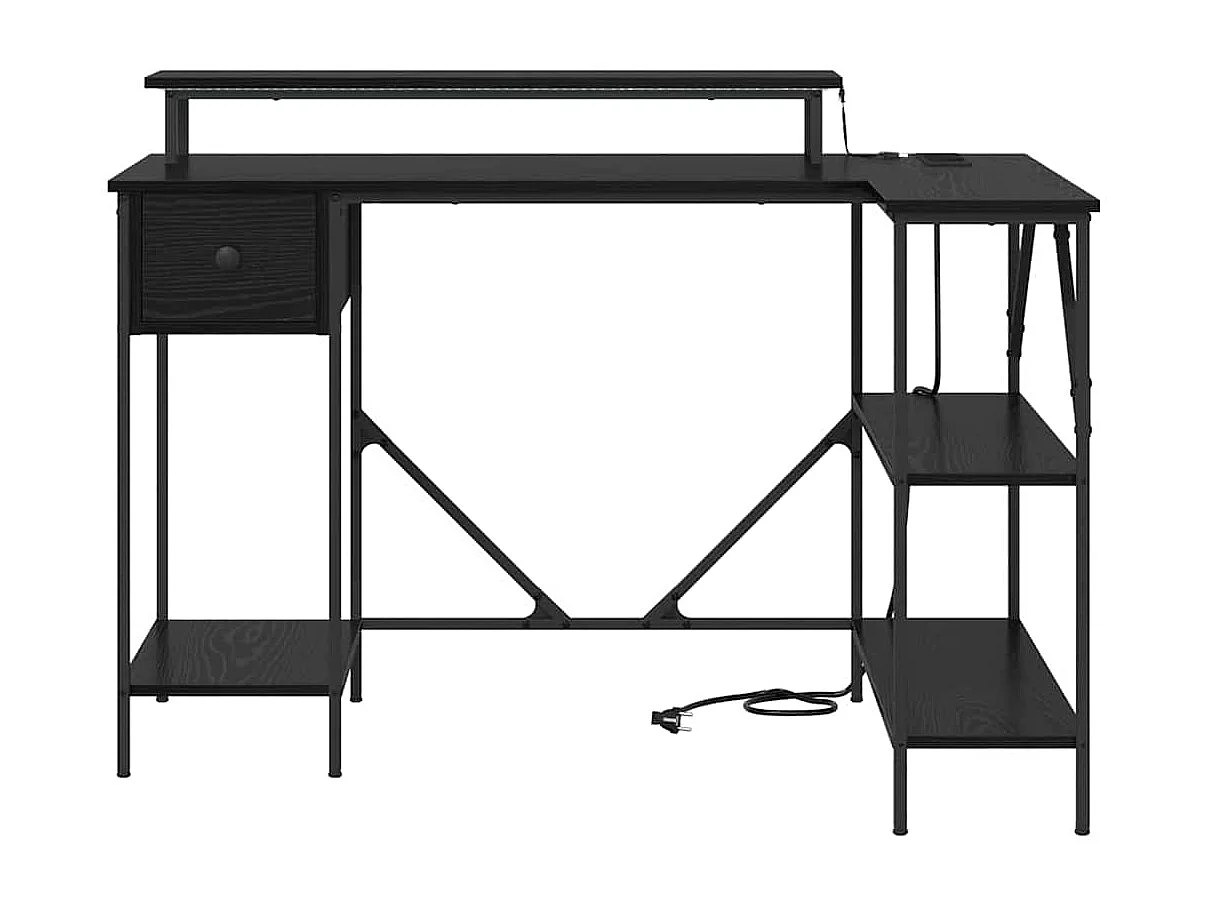 Bureau Chêne noir 120 x 79 x 86.5 cm Bois d'ingénierie
