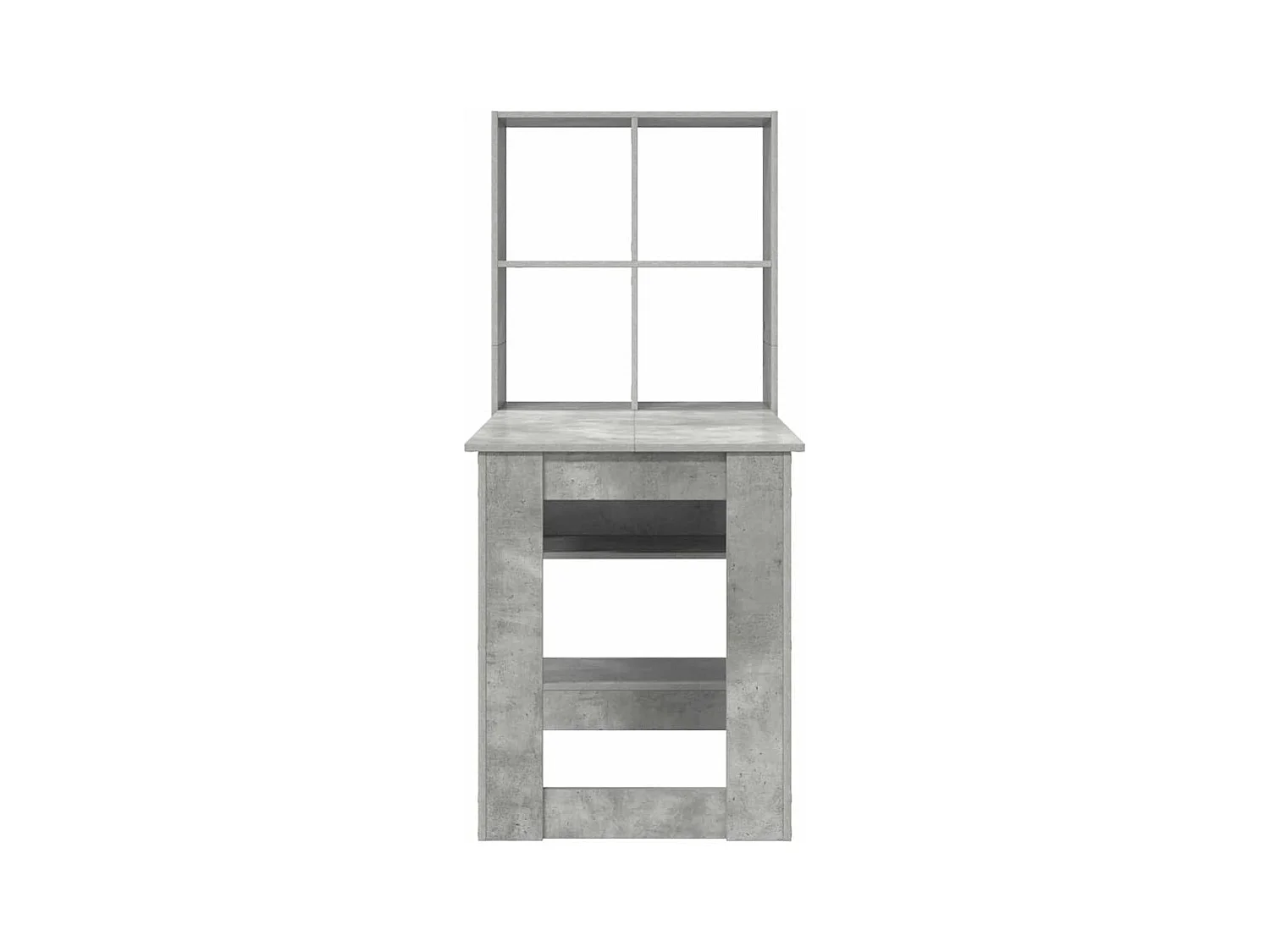 Bureau Gris béton 122 x 67 x 145 cm Bois d'ingénierie