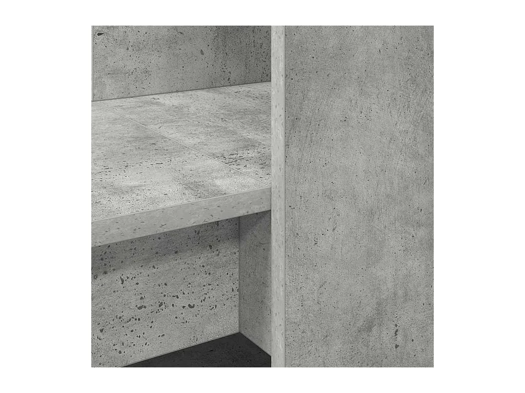 Bureau Gris béton 122 x 67 x 145 cm Bois d'ingénierie