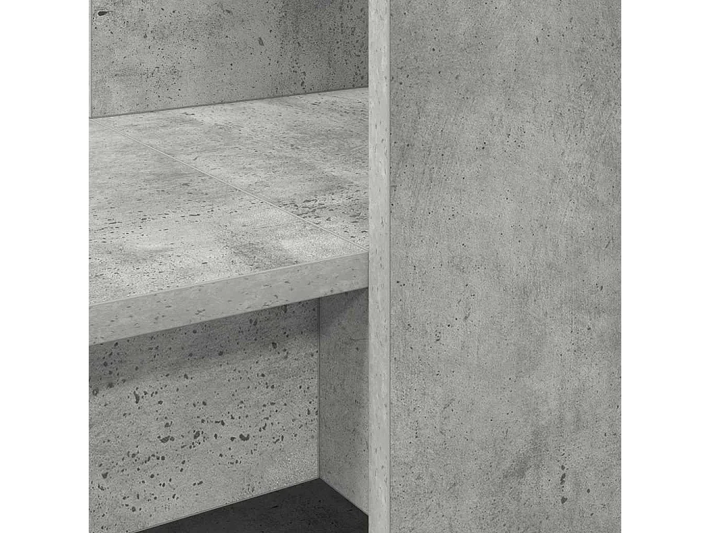 Bureau Gris béton 122 x 67 x 145 cm Bois d'ingénierie