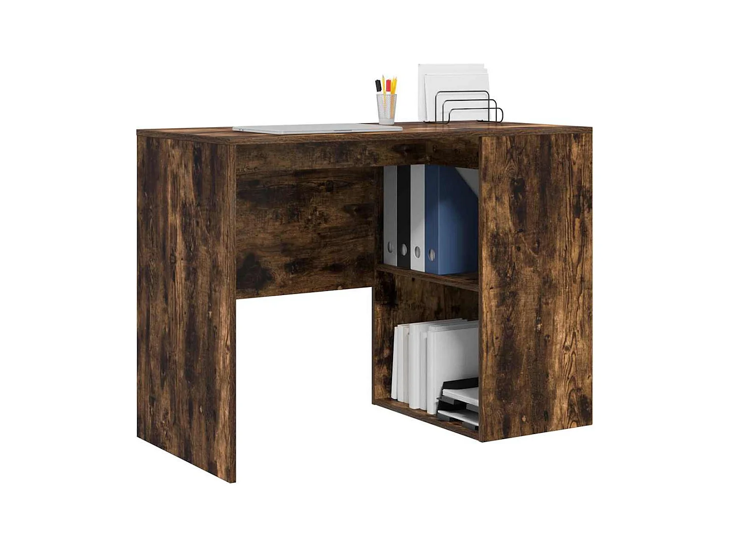 Bureau Chêne fumé 102 x 50 x 75 cm Bois d'ingénierie