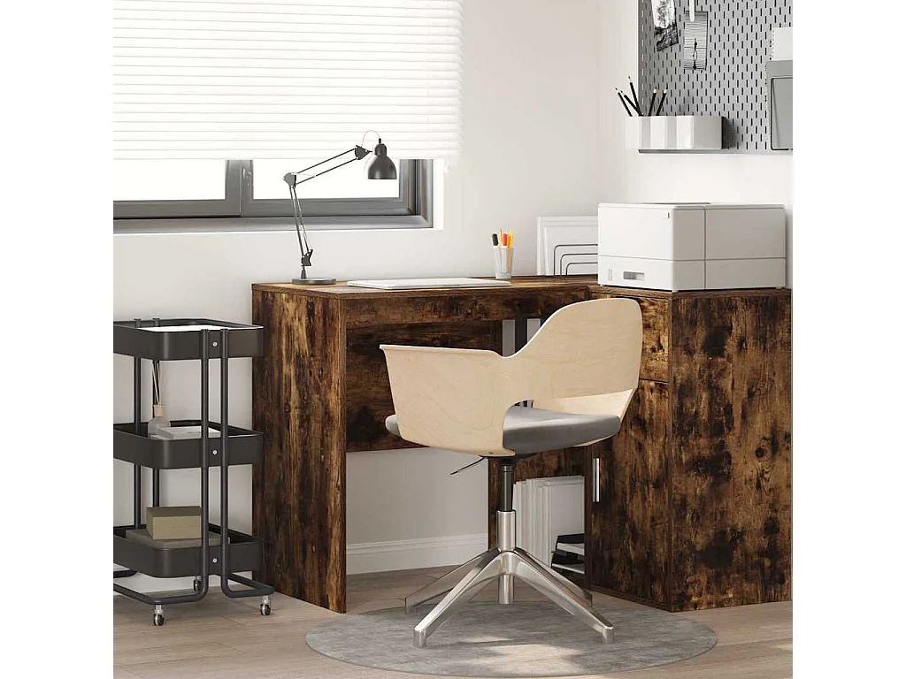Bureau Chêne fumé 102 x 50 x 75 cm Bois d'ingénierie
