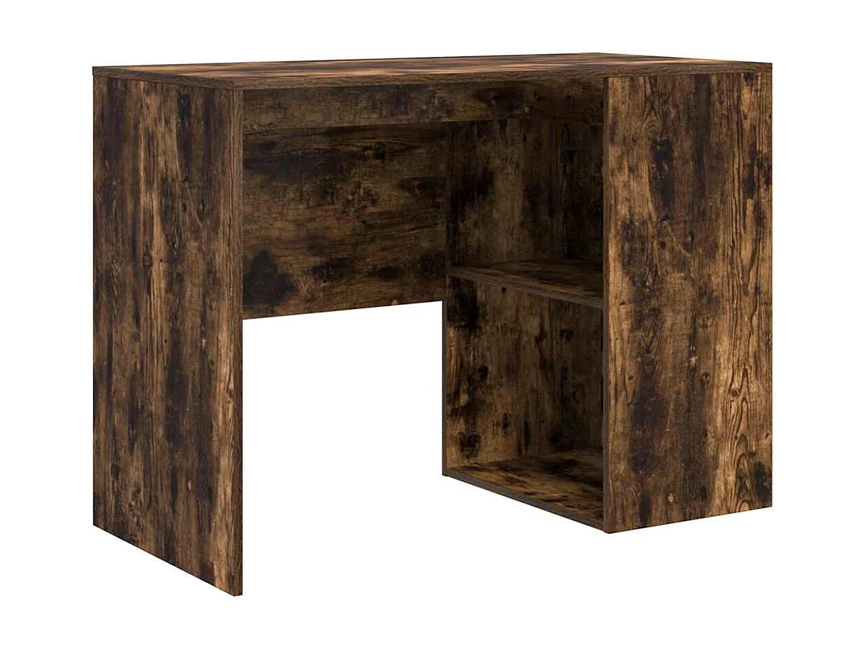 Bureau Chêne fumé 102 x 50 x 75 cm Bois d'ingénierie