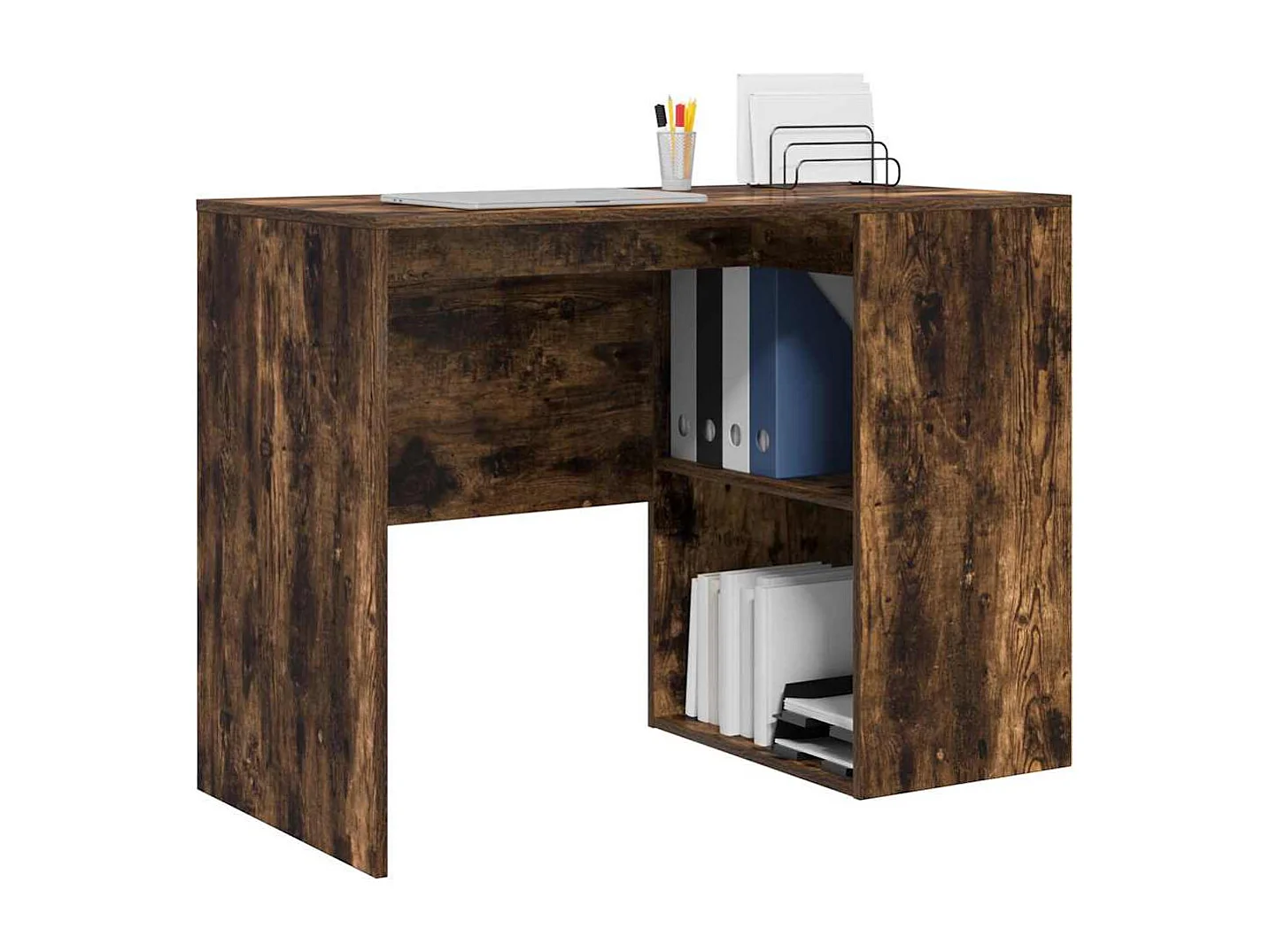 Bureau Chêne fumé 102 x 50 x 75 cm Bois d'ingénierie