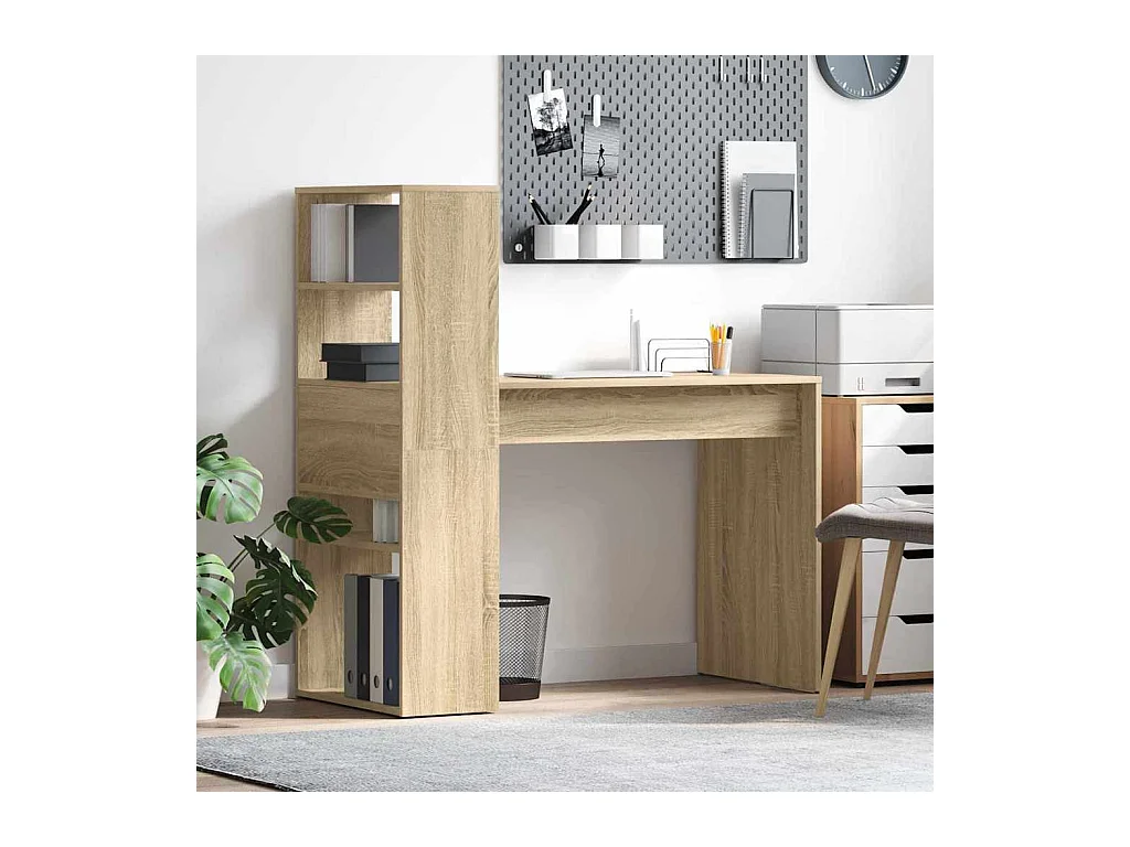 Bureau Chêne sonoma 113 x 54 x 120 cm Bois d'ingénierie