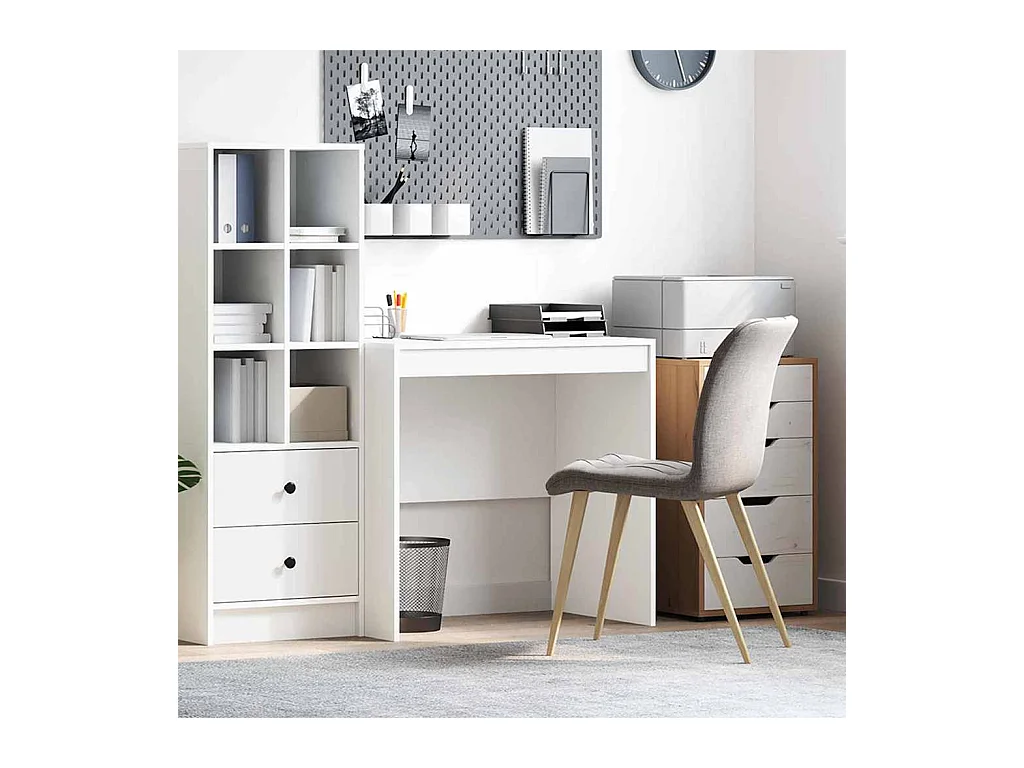 Bureau Blanc 80 x 50 x 76 cm Bois d'ingénierie