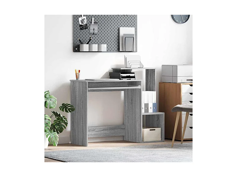 Secretária Cinza Sonoma 106 x 40 x 88,5 cm Madeira processada