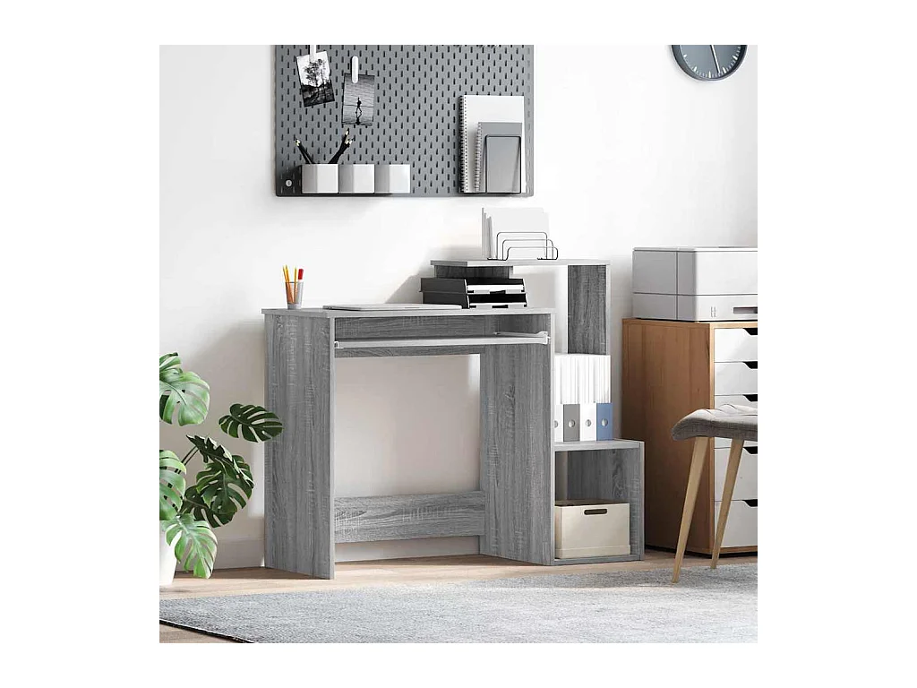 Escritorio Gris Sonoma 106 x 40 x 88.5 cm Madera contrachapada