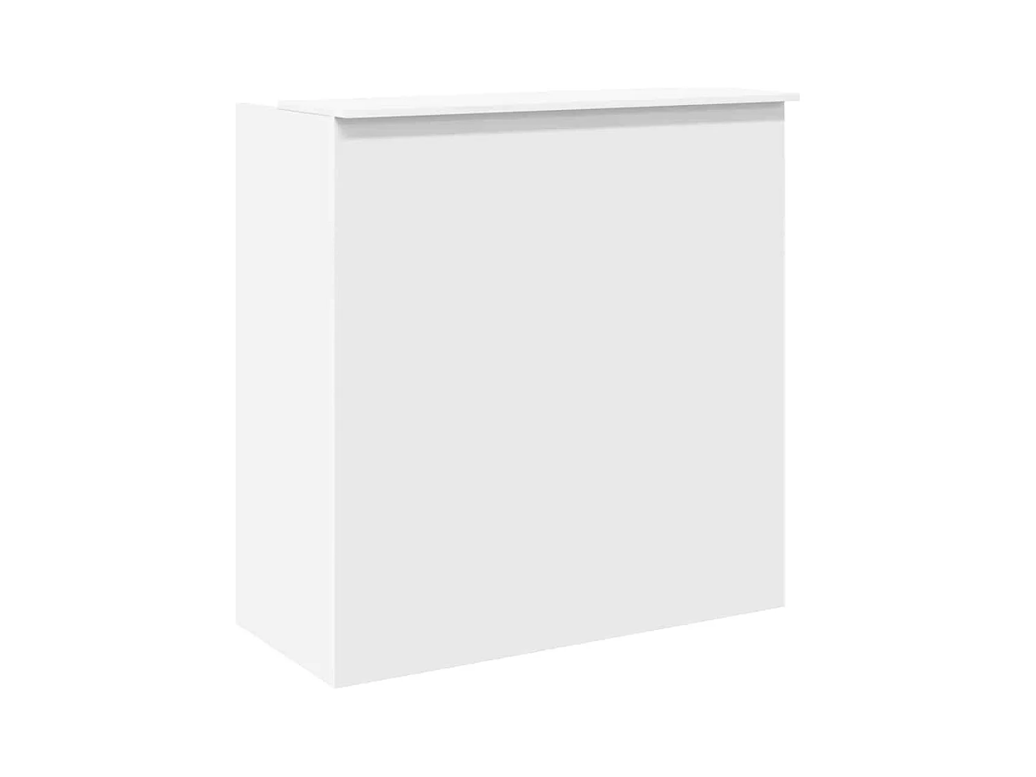 Bureau de réception blanc 100x50x103,5 cm bois d'ingénierie