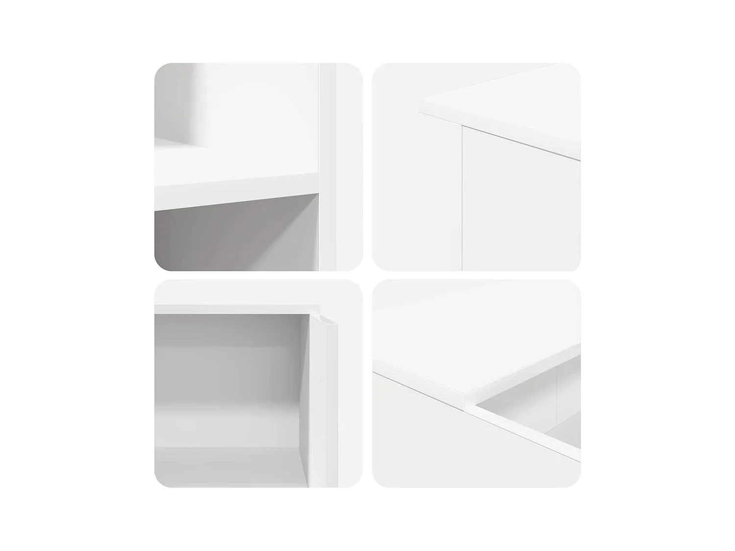Bureau de réception blanc 100x50x103,5 cm bois d'ingénierie