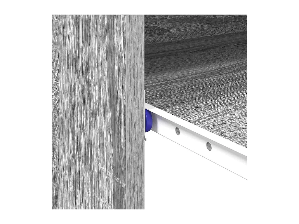 Bureau avec étagère Gris 77,5 x 43 x 79 cm Bois d'ingénierie