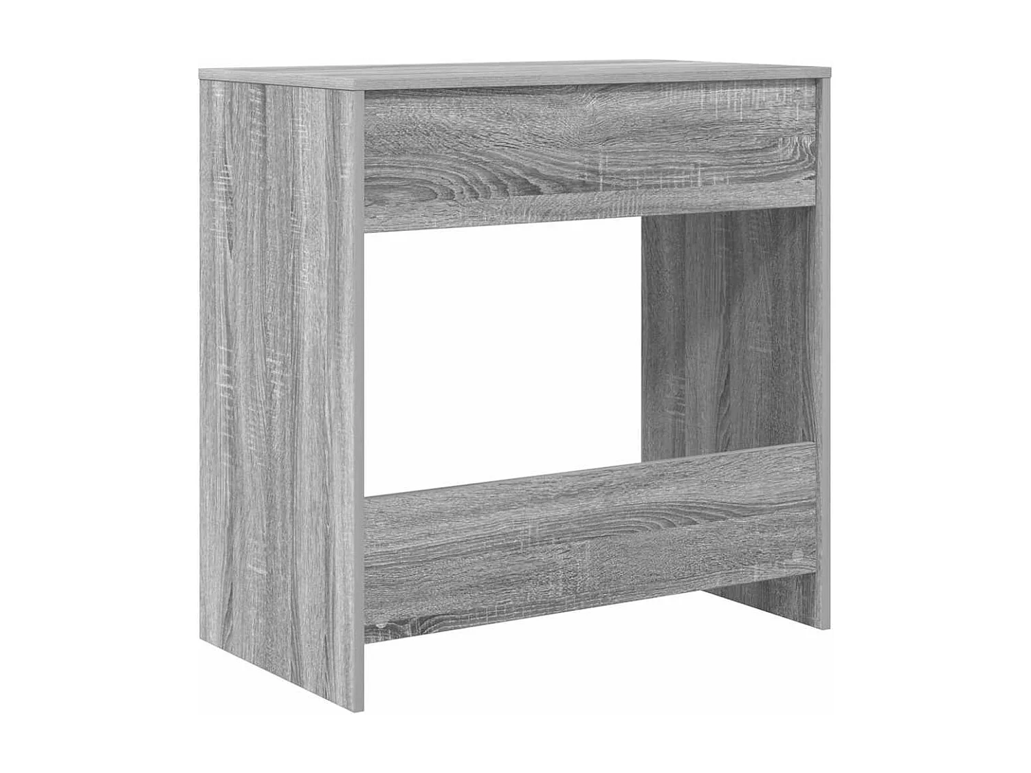 Bureau avec étagère Gris 77,5 x 43 x 79 cm Bois d'ingénierie