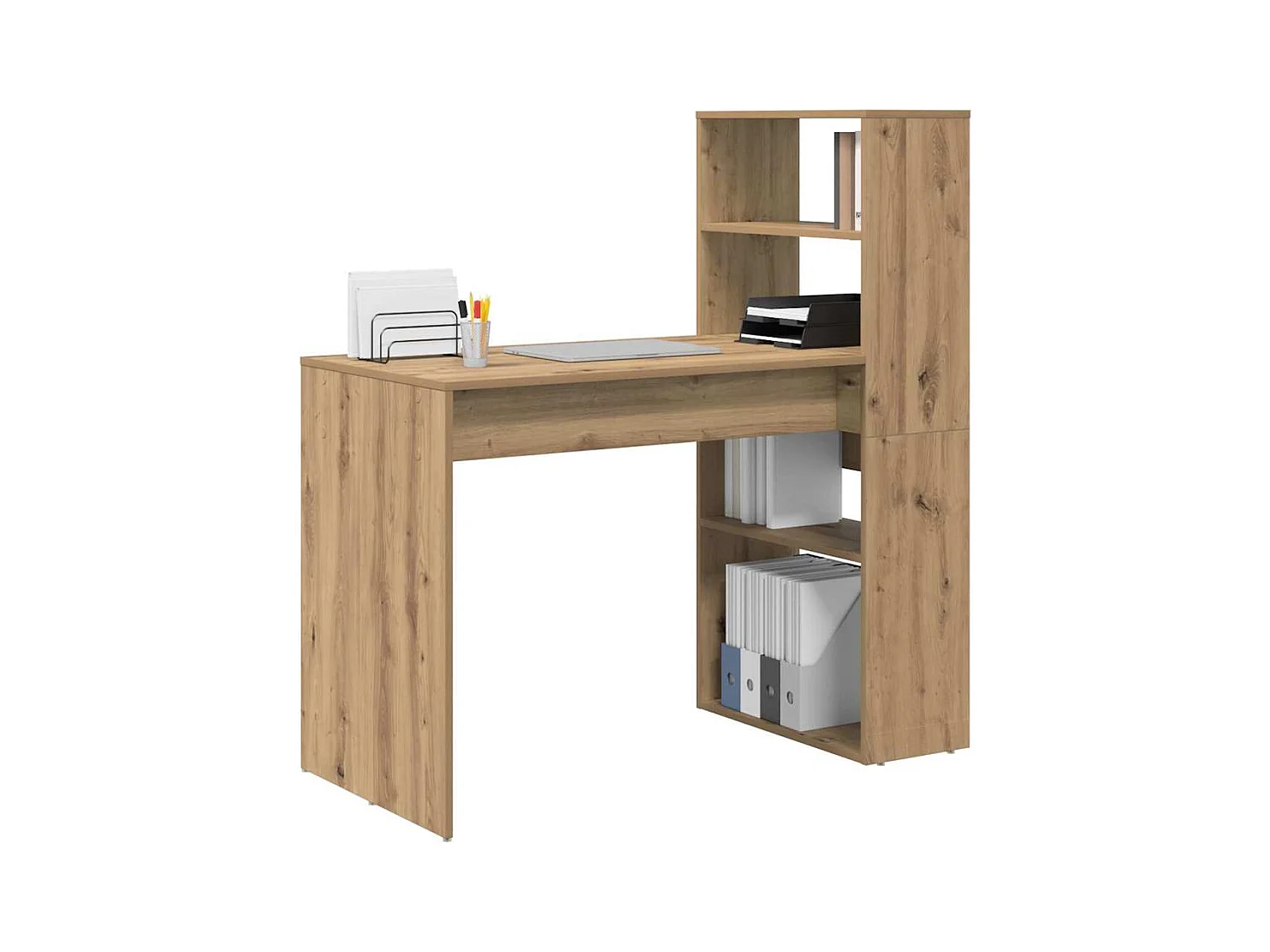 Bureau chêne artisanal 113 x 54 x 120 cm Bois d'ingénierie