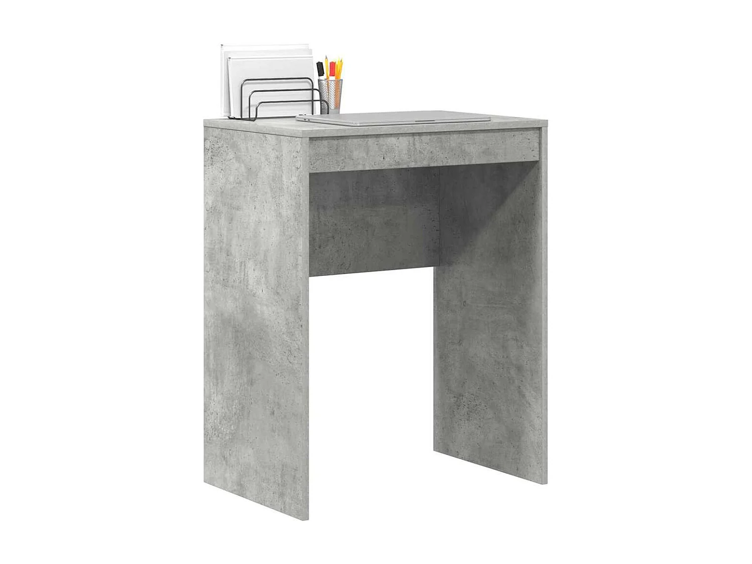 Bureau Gris béton 60 x 40 x 76 cm Bois d'ingénierie