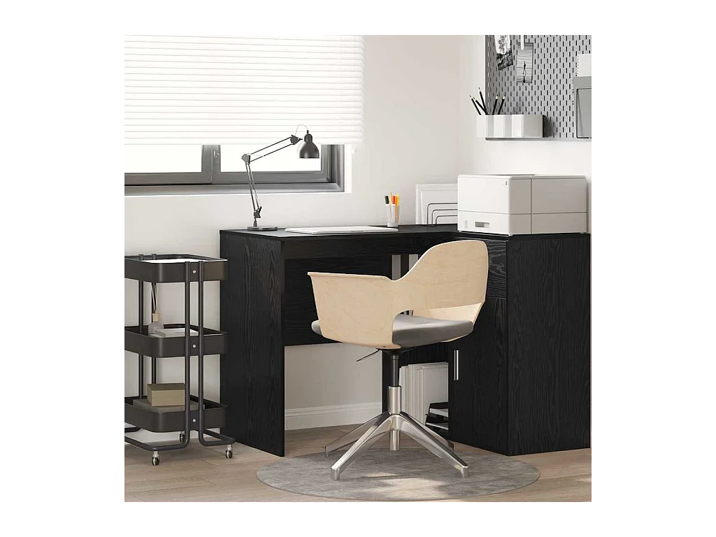Bureau Chêne noir 102 x 50 x 75 cm Bois d'ingénierie