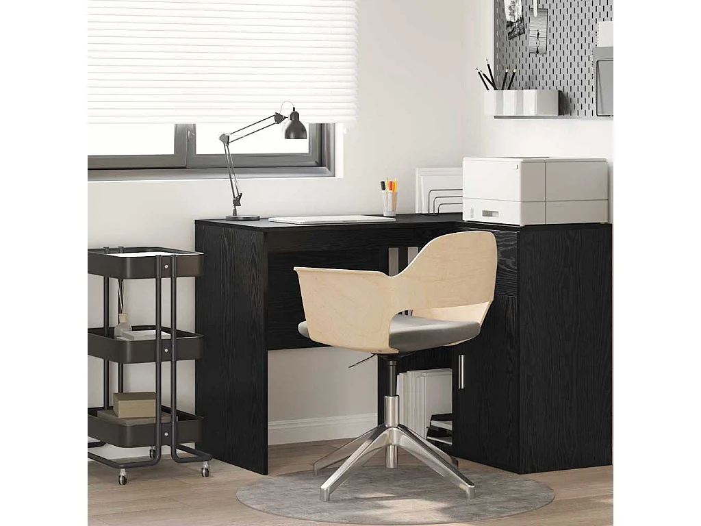 Bureau Chêne noir 102 x 50 x 75 cm Bois d'ingénierie