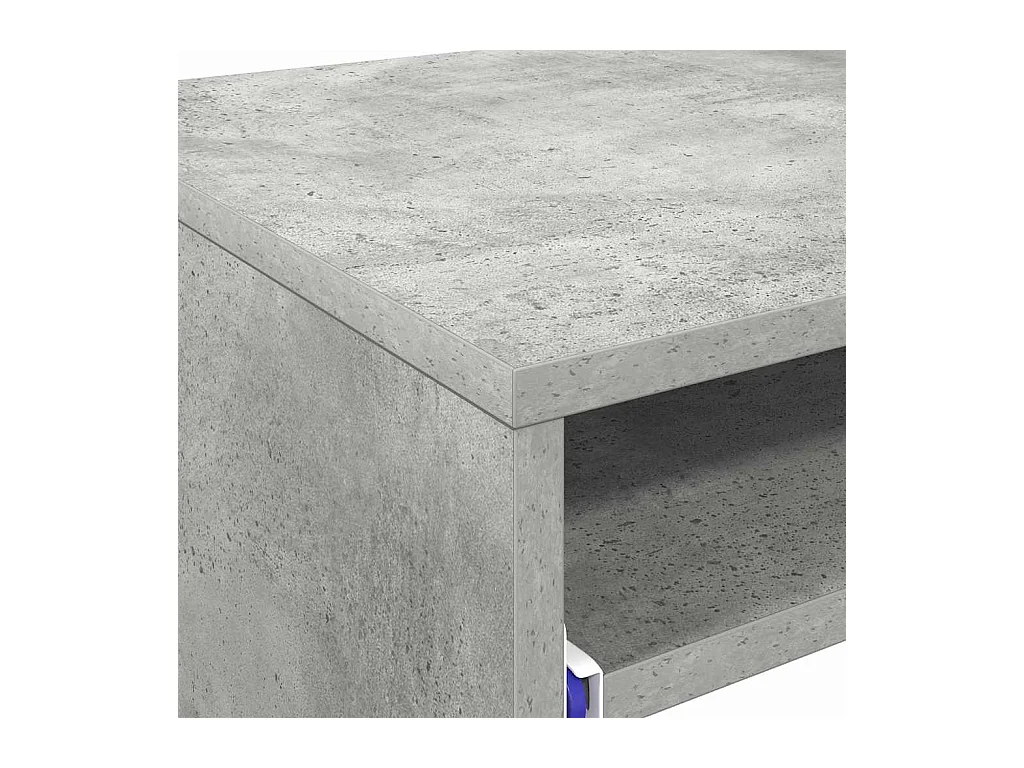 Bureau avec étagère Gris 77,5 x 43 x 79 cm Bois d'ingénierie