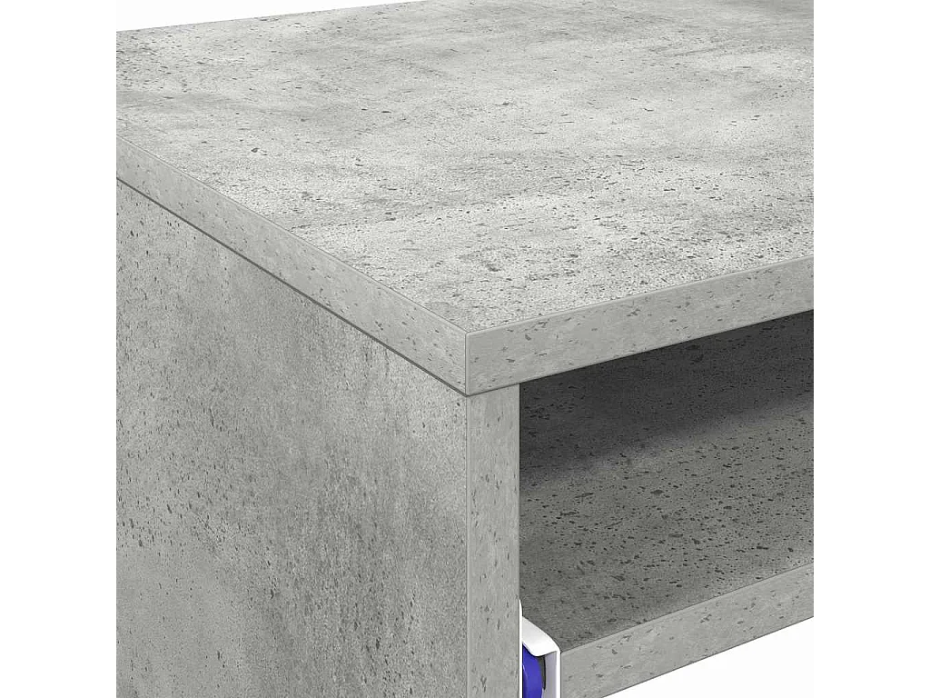 Bureau avec étagère Gris 77,5 x 43 x 79 cm Bois d'ingénierie