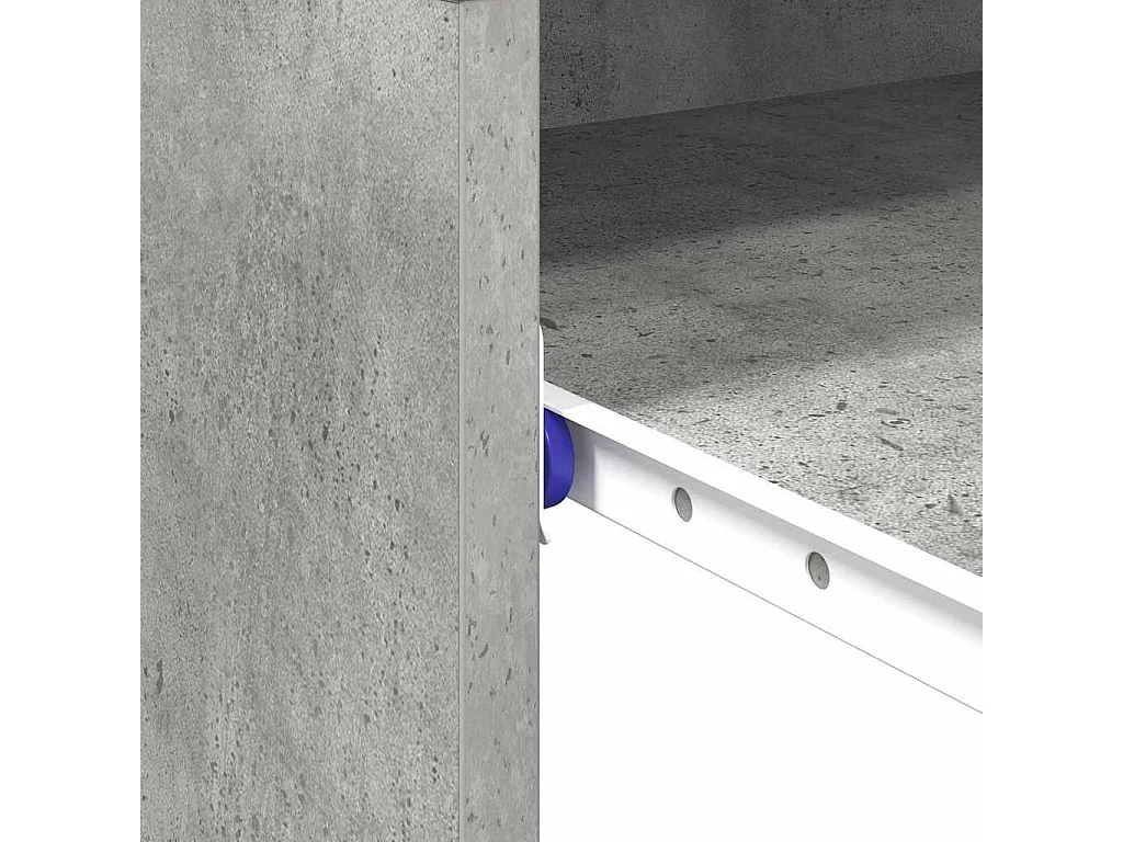 Bureau avec étagère Gris 77,5 x 43 x 79 cm Bois d'ingénierie