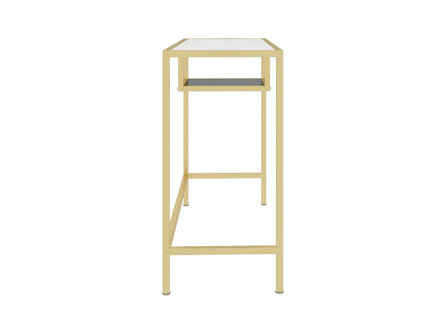 Bureau d'ordinateur Transparent 100x36x74 cm Verre trempé