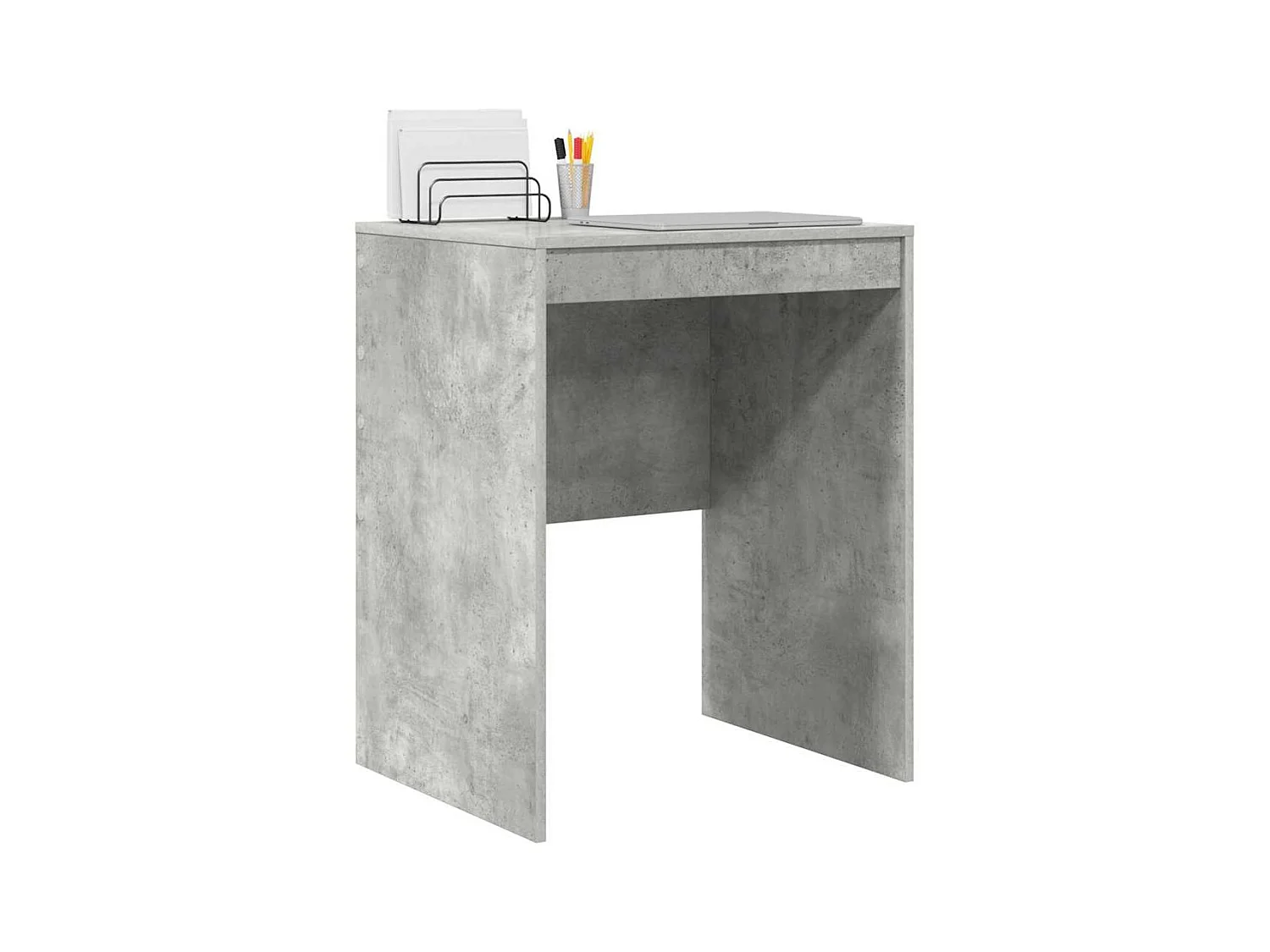 Bureau Gris béton 60 x 50 x 76 cm Bois d'ingénierie