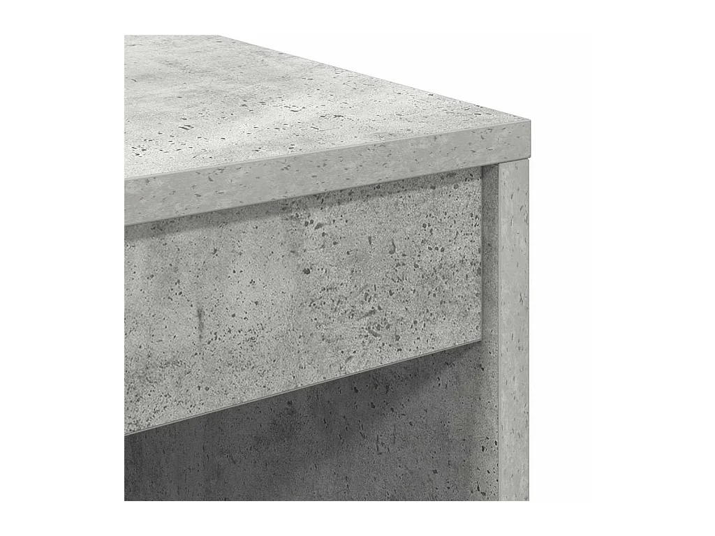 Bureau Gris béton 60 x 50 x 76 cm Bois d'ingénierie