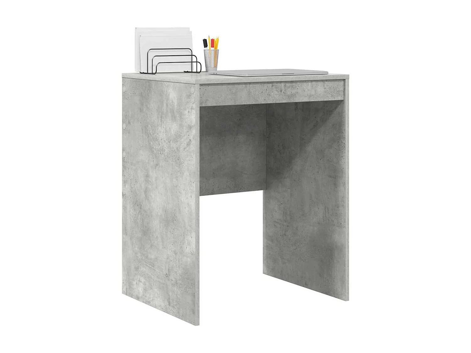 Bureau Gris béton 60 x 50 x 76 cm Bois d'ingénierie