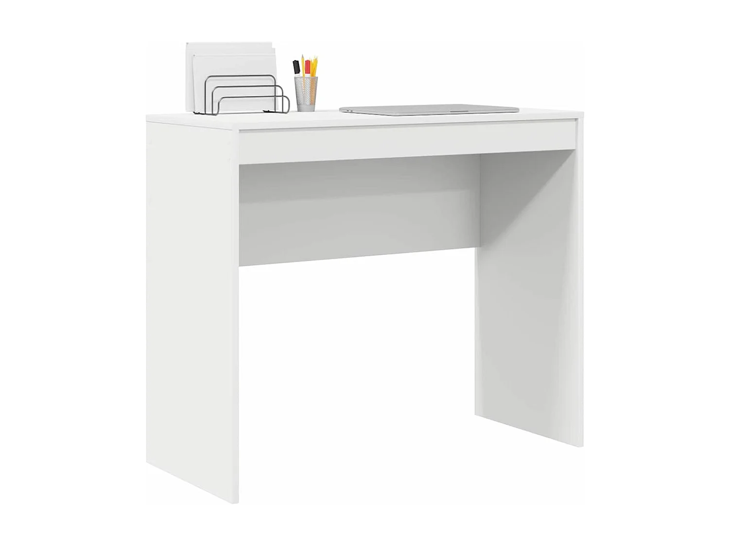 Bureau Blanc 90 x 40 x 76 cm Bois d'ingénierie