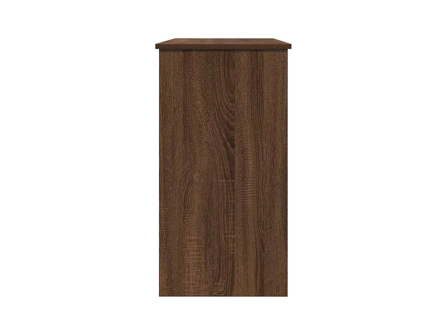 Bureau chêne marron 80x40x75 cm bois d'ingénierie