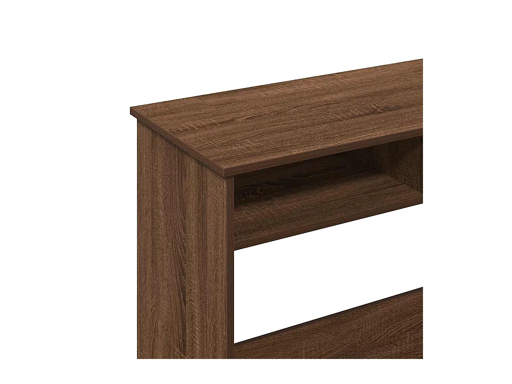 Bureau chêne marron 80x40x75 cm bois d'ingénierie