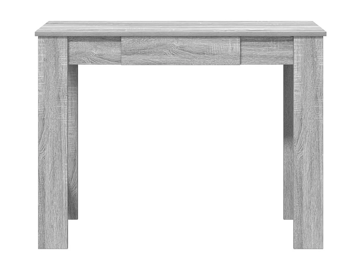 Bureau sonoma gris 100x45x75 cm bois d'ingénierie