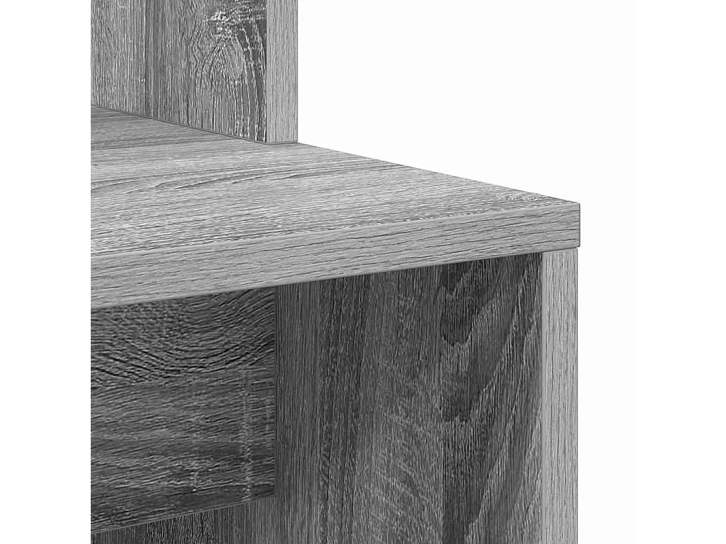 Bureau Sonoma gris 78.5 x 37 x 154.5 cm Bois d'ingénierie