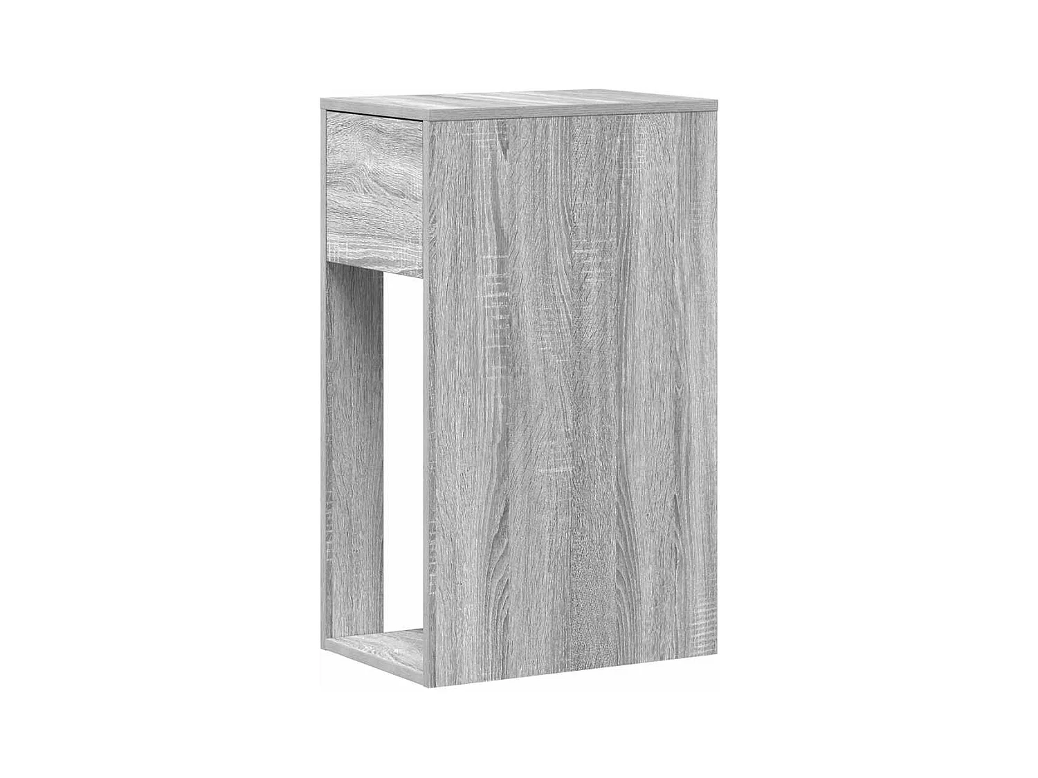 Support de tour d'ordinateur et tiroir sonoma gris 30x44x74 cm