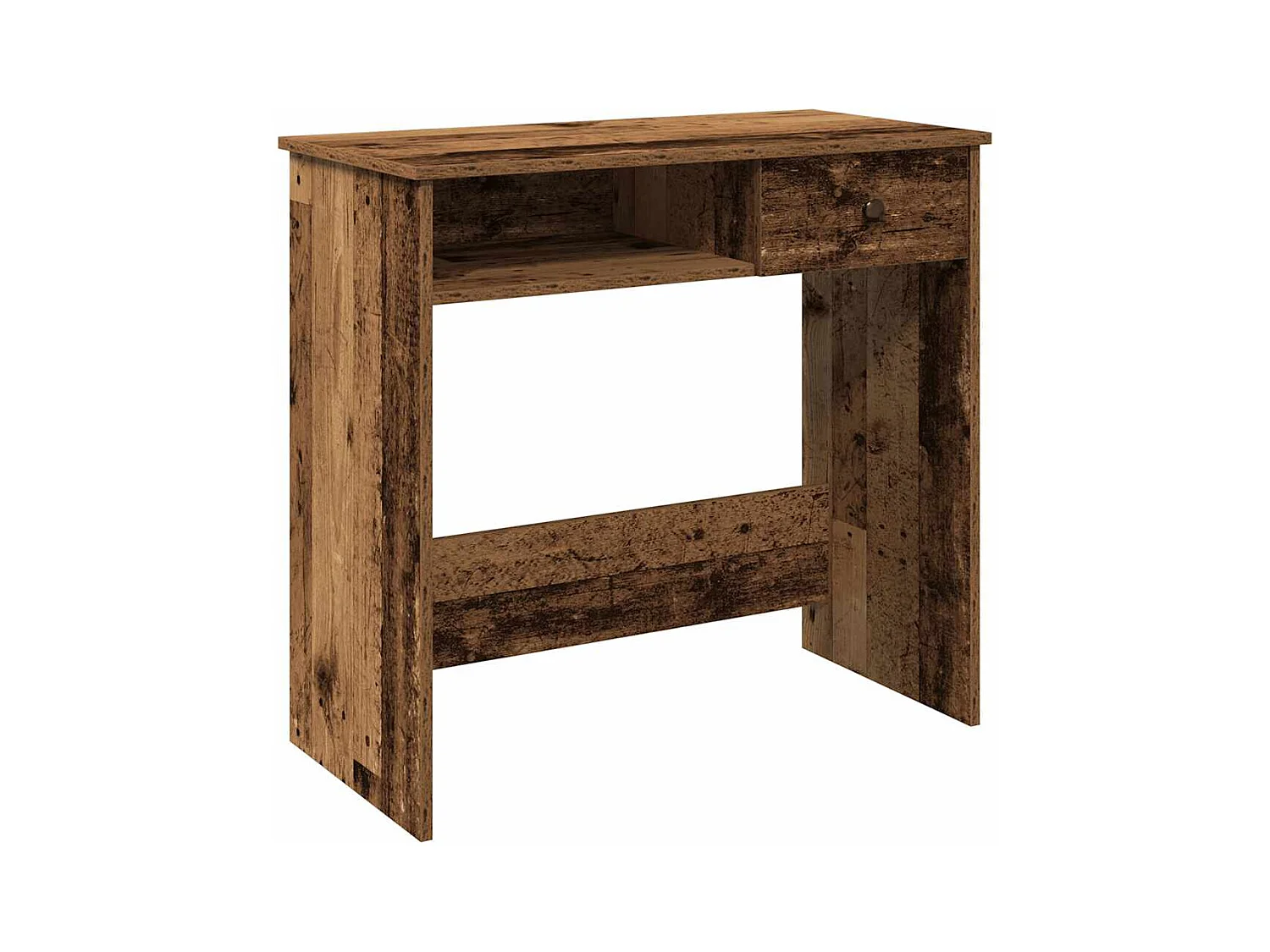 Bureau style vieux bois 80x40x75 cm bois d'ingénierie