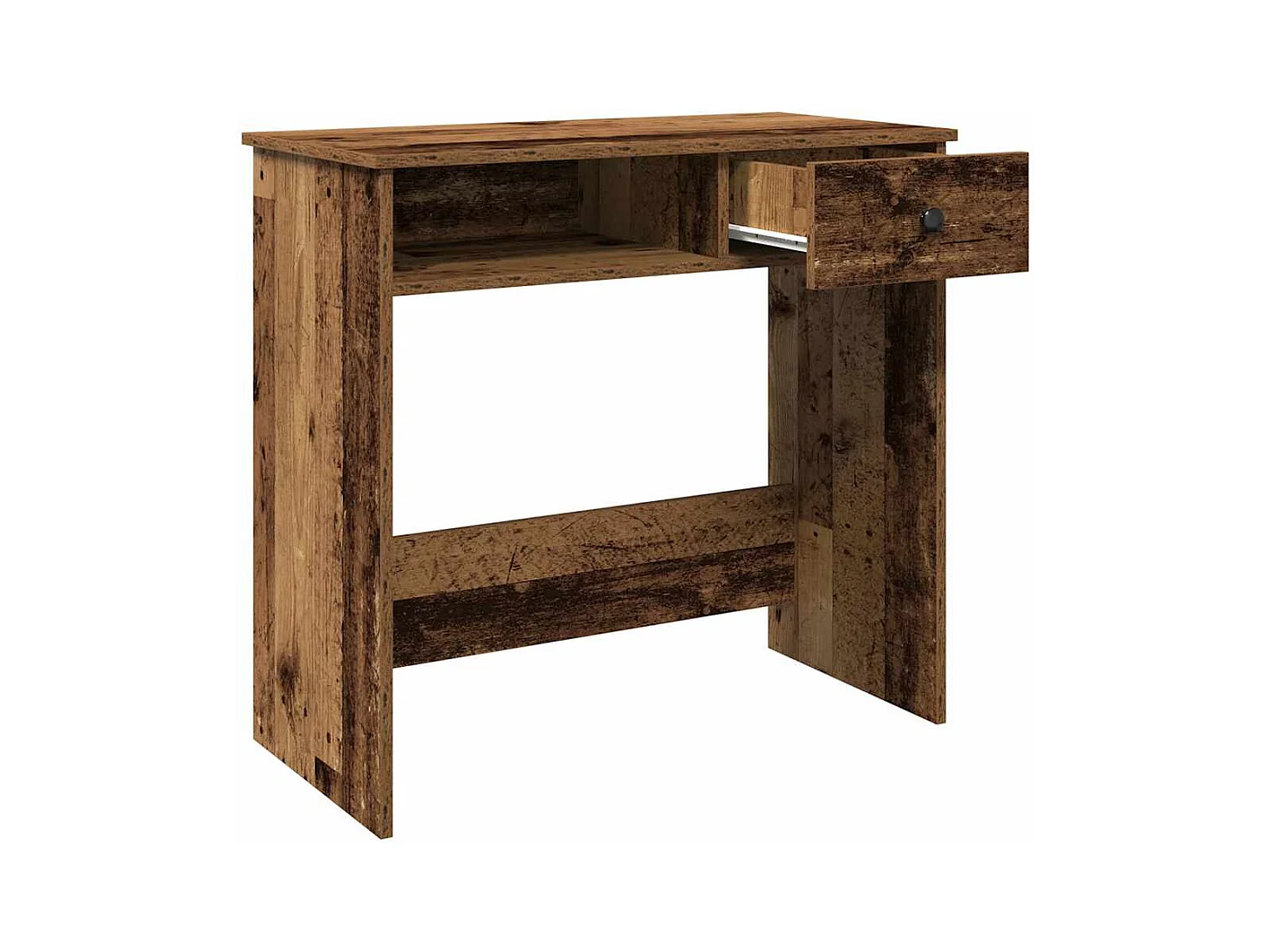 Bureau style vieux bois 80x40x75 cm bois d'ingénierie