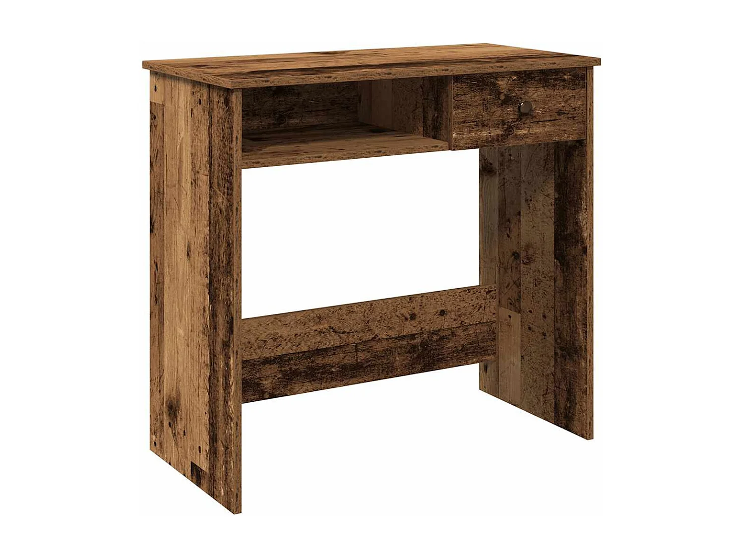 Bureau style vieux bois 80x40x75 cm bois d'ingénierie