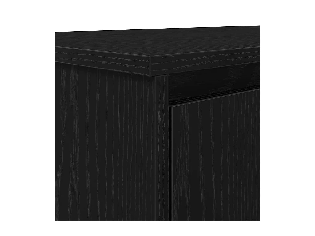 Bureau chêne noir 120x42x76 cm bois d'ingénierie
