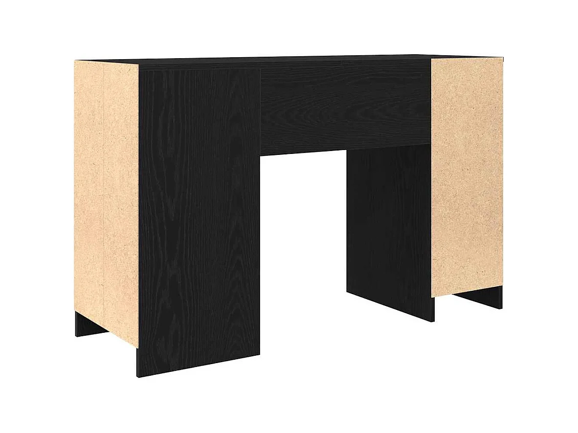 Bureau chêne noir 120x42x76 cm bois d'ingénierie