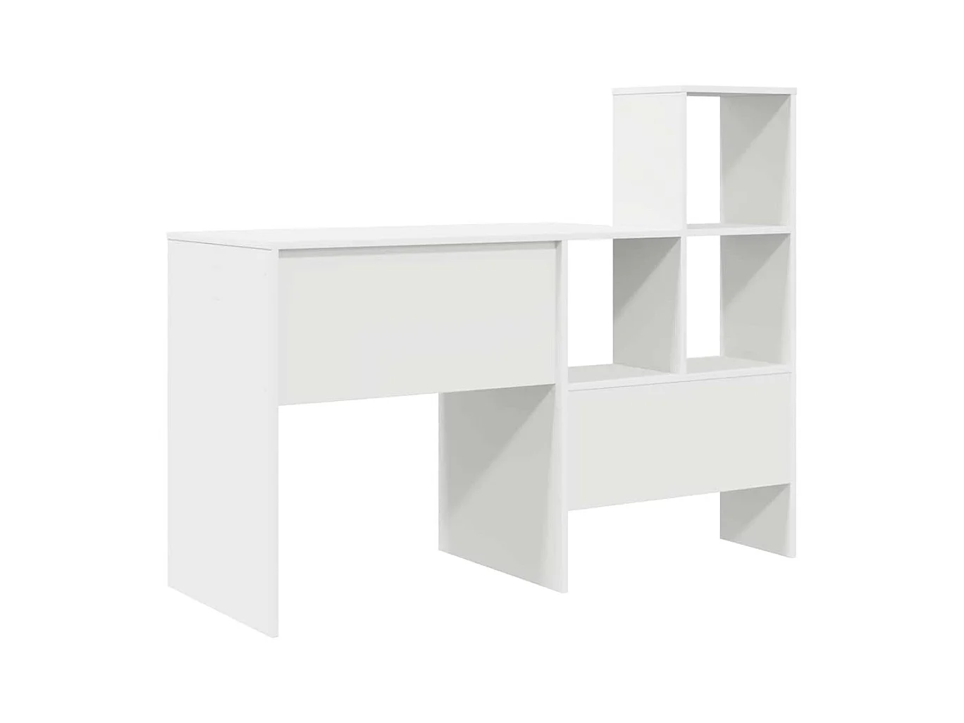 Bureau Blanc 131,5 x 50 x 106,5 cm Bois d'ingénierie