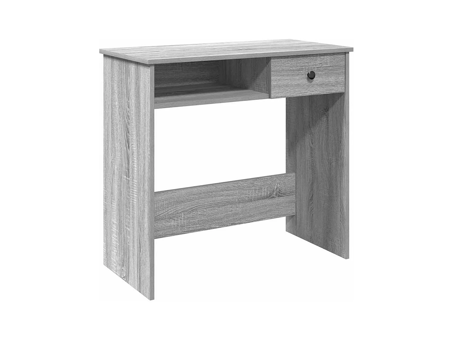 Bureau sonoma gris 80x40x75 cm bois d'ingénierie