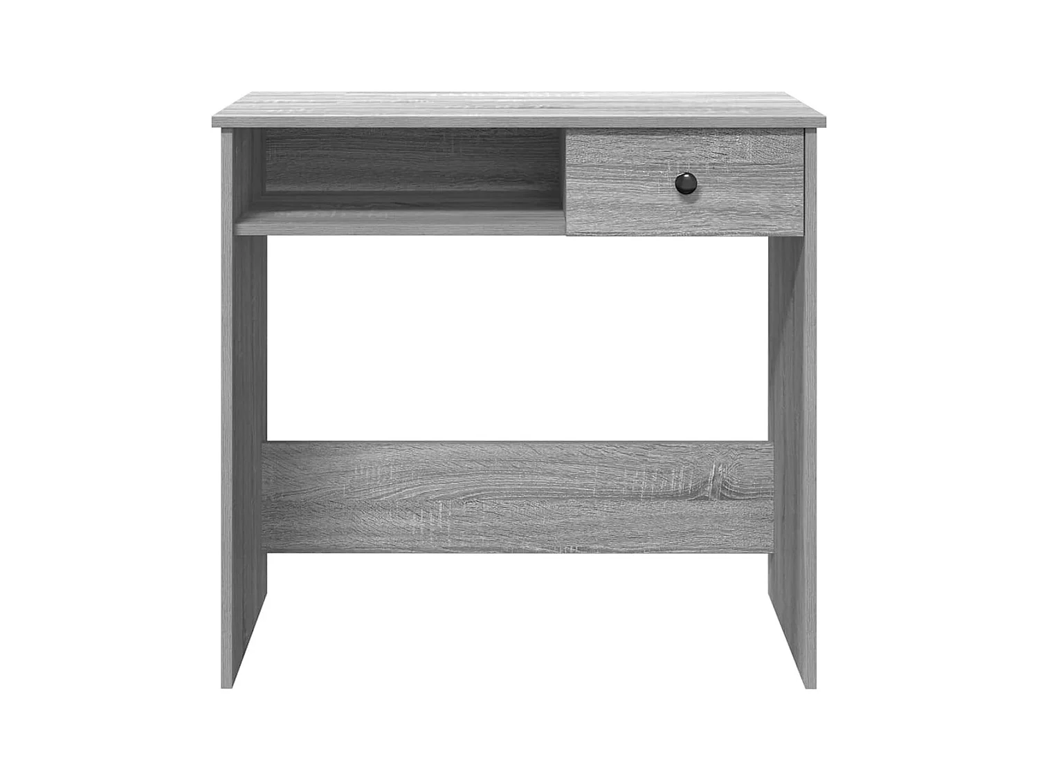 Bureau sonoma gris 80x40x75 cm bois d'ingénierie