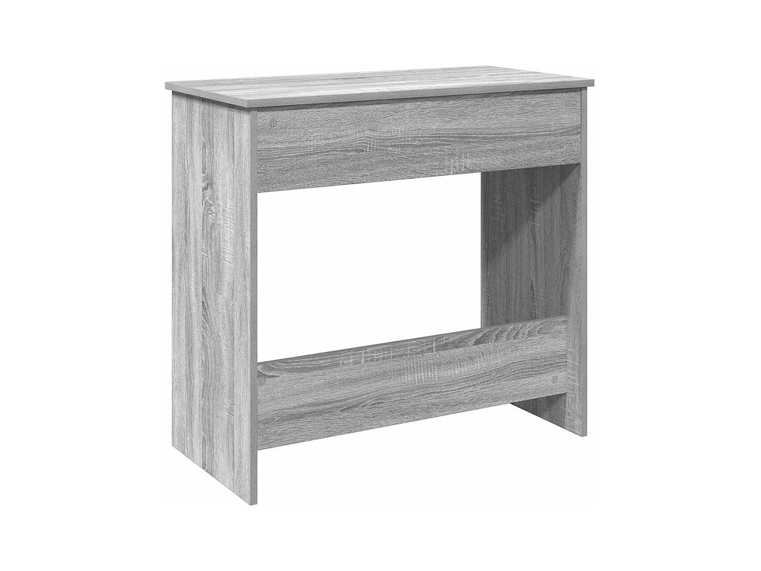 Bureau sonoma gris 80x40x75 cm bois d'ingénierie