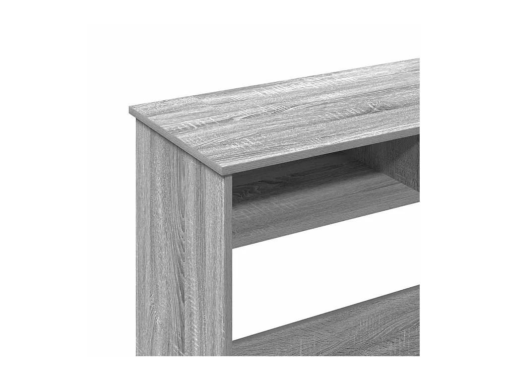 Bureau sonoma gris 80x40x75 cm bois d'ingénierie