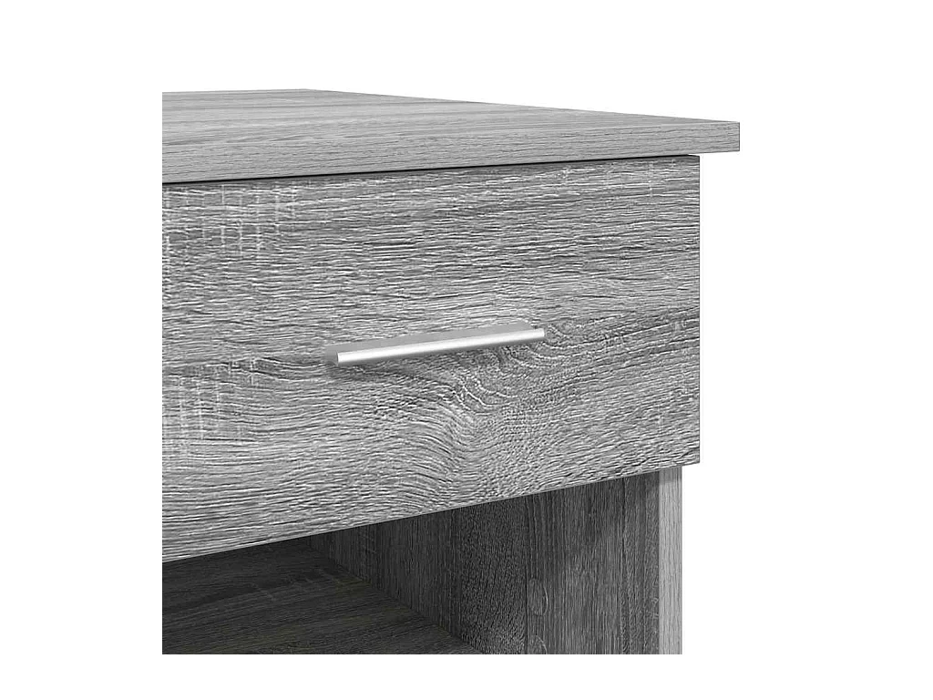 Bureau Sonoma gris 90 x 49.5 x 75 cm Bois d'ingénierie