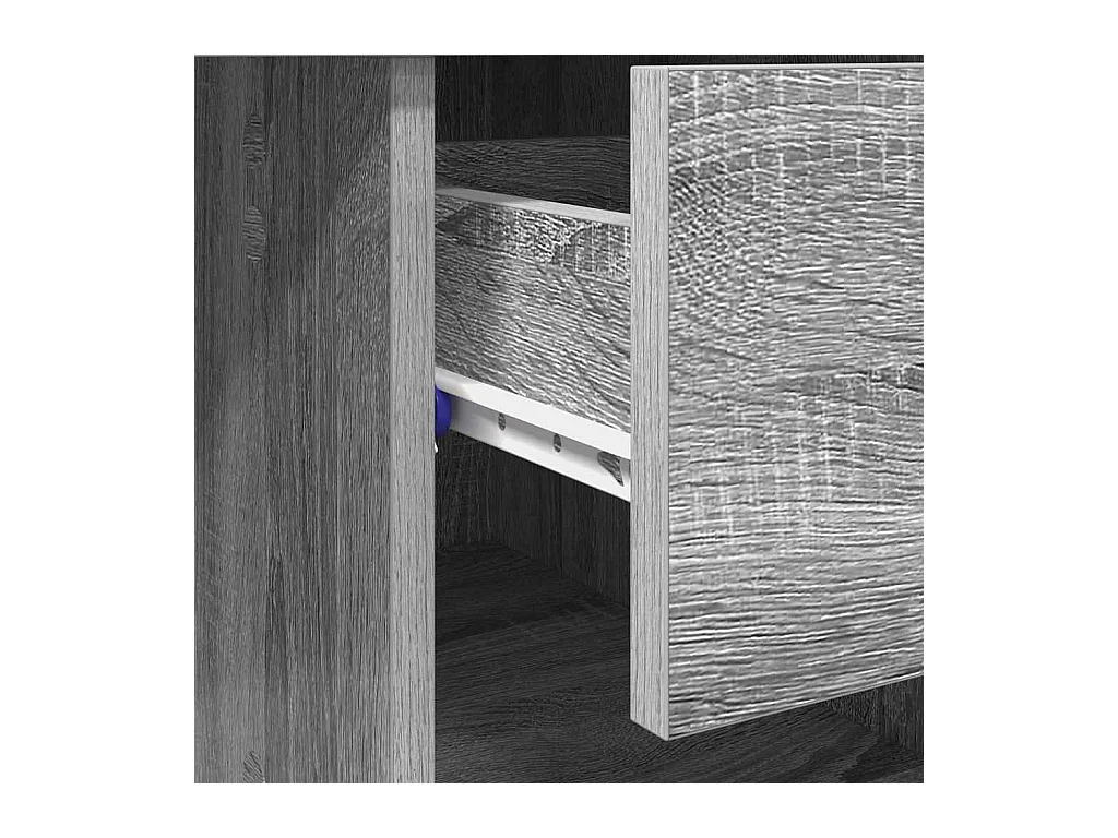 Bureau Sonoma gris 90 x 49.5 x 75 cm Bois d'ingénierie