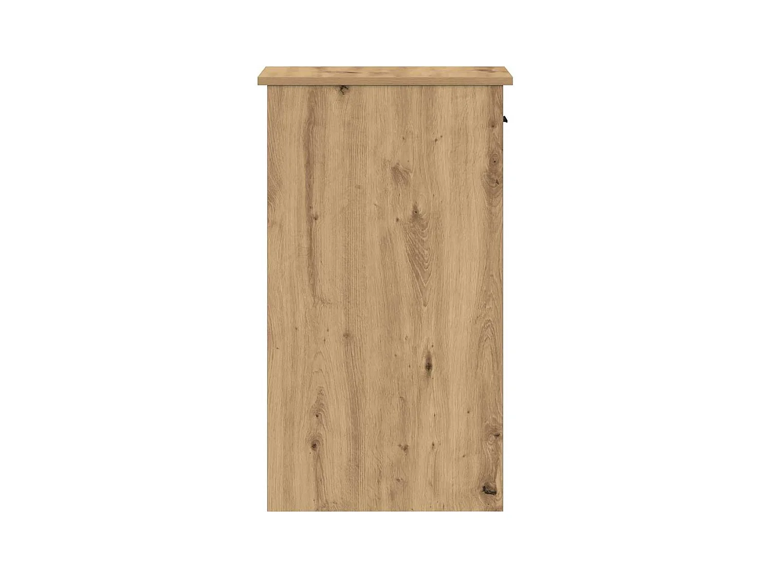 Support de tour d'ordinateur tiroir chêne artisanal 35x45x77 cm