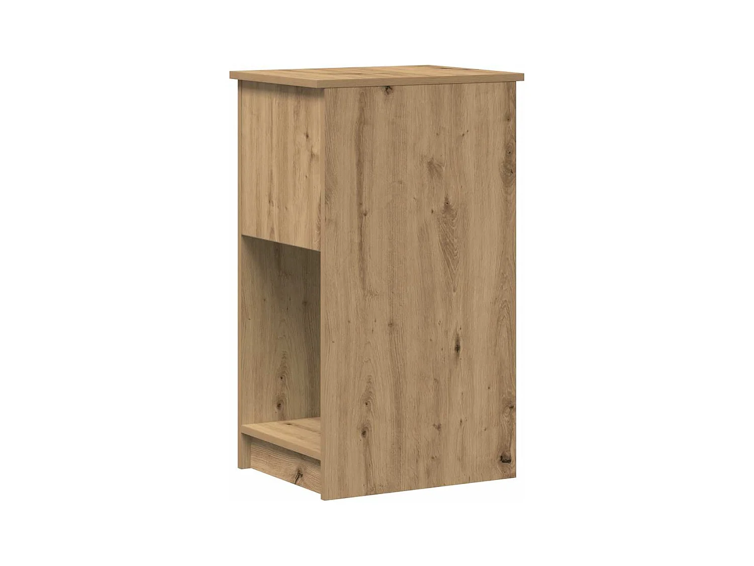 Support de tour d'ordinateur tiroir chêne artisanal 35x45x77 cm